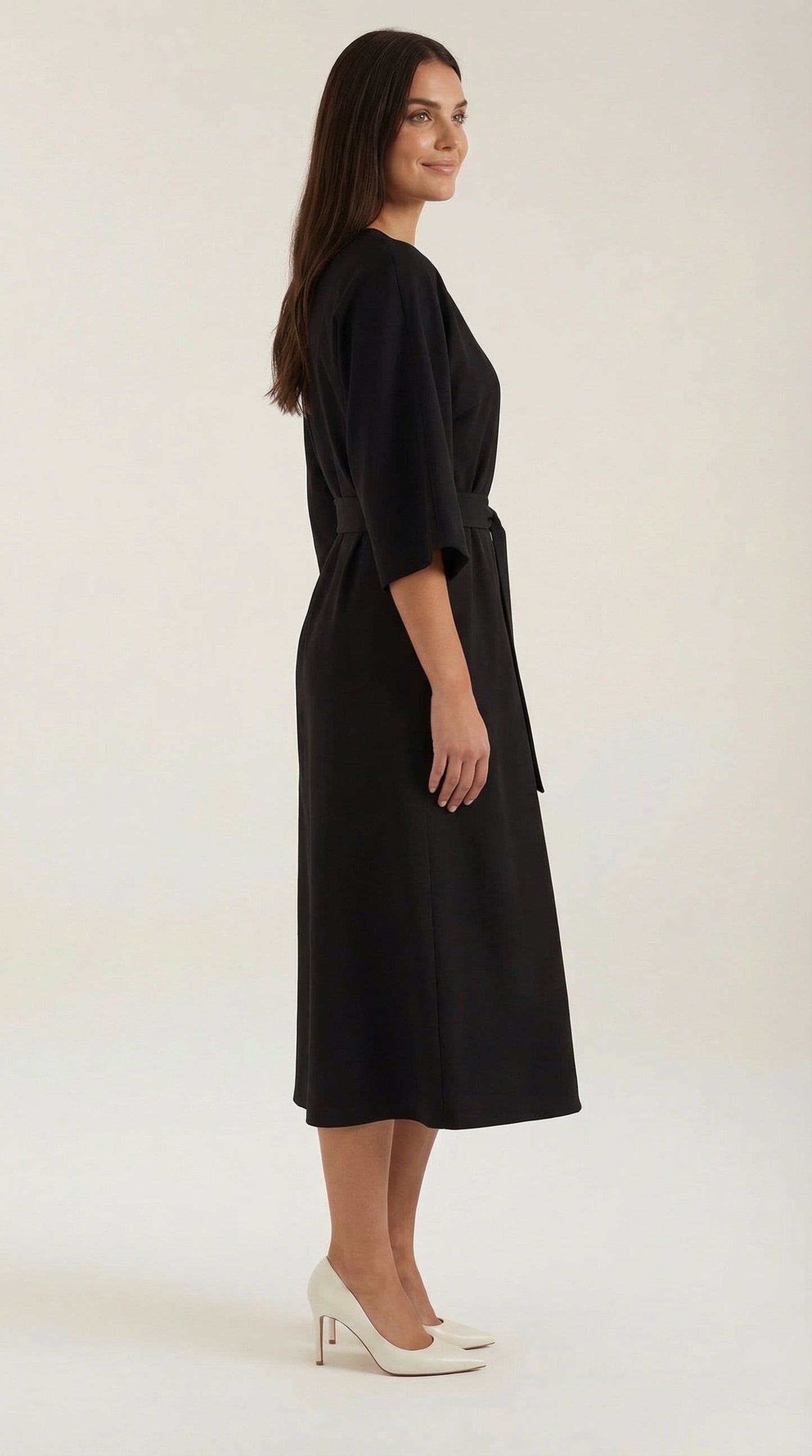 Rosa Fermina™ | Vestido Maxí Ana con Cinturón Ajustable en la Cintura