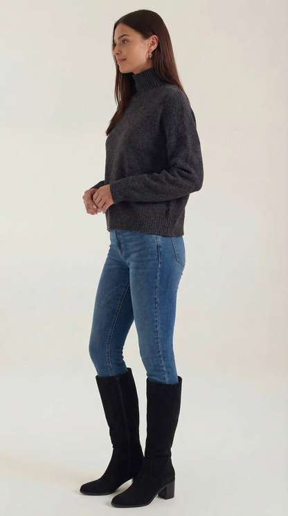 Inês Élyssia™ | Suéter de cuello alto - Tejido elegante