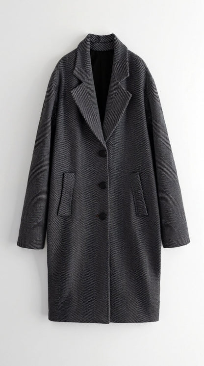Astrid Celina™ | Grauer Classic Trench Coat