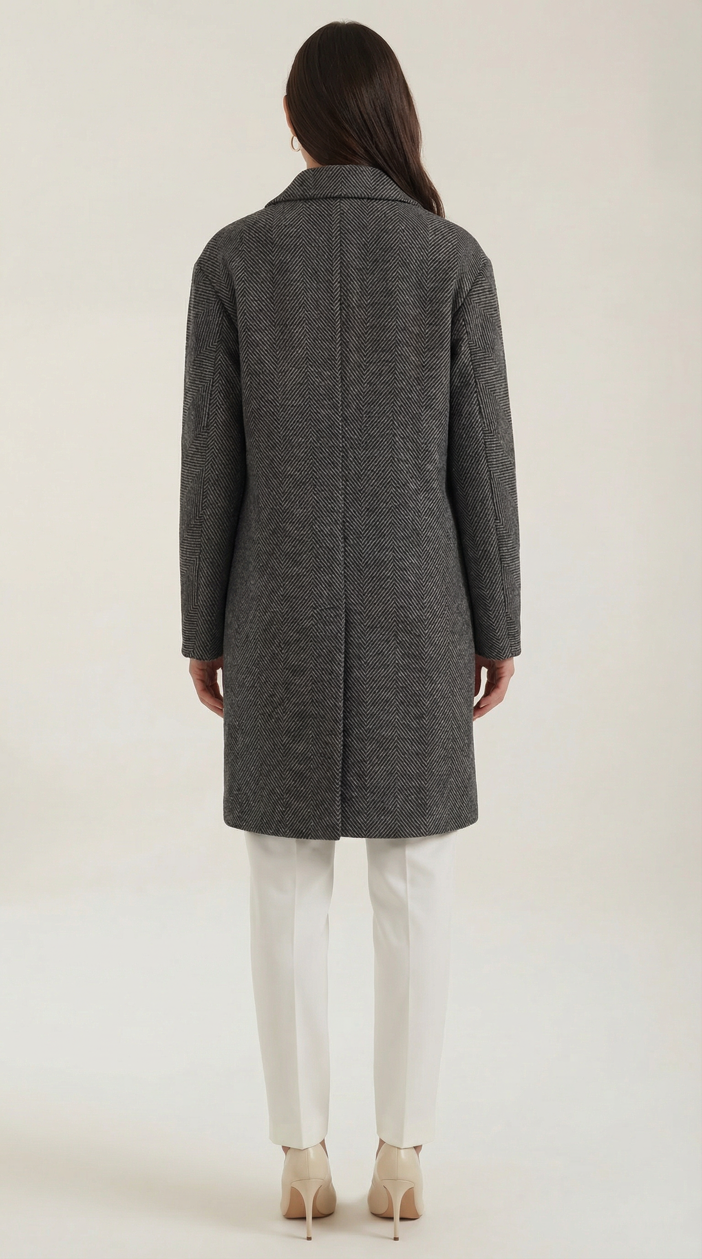 Astrid Celina™ | Grauer Classic Trench Coat