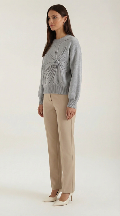 María Marisa™ | Suéter de punto con diseño floral