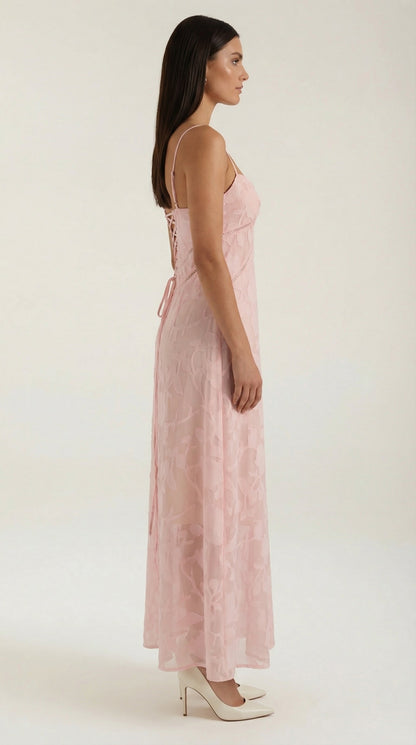 Rosa Cielo™ | Vestido de Encaje Arabelle para Maxicóctel