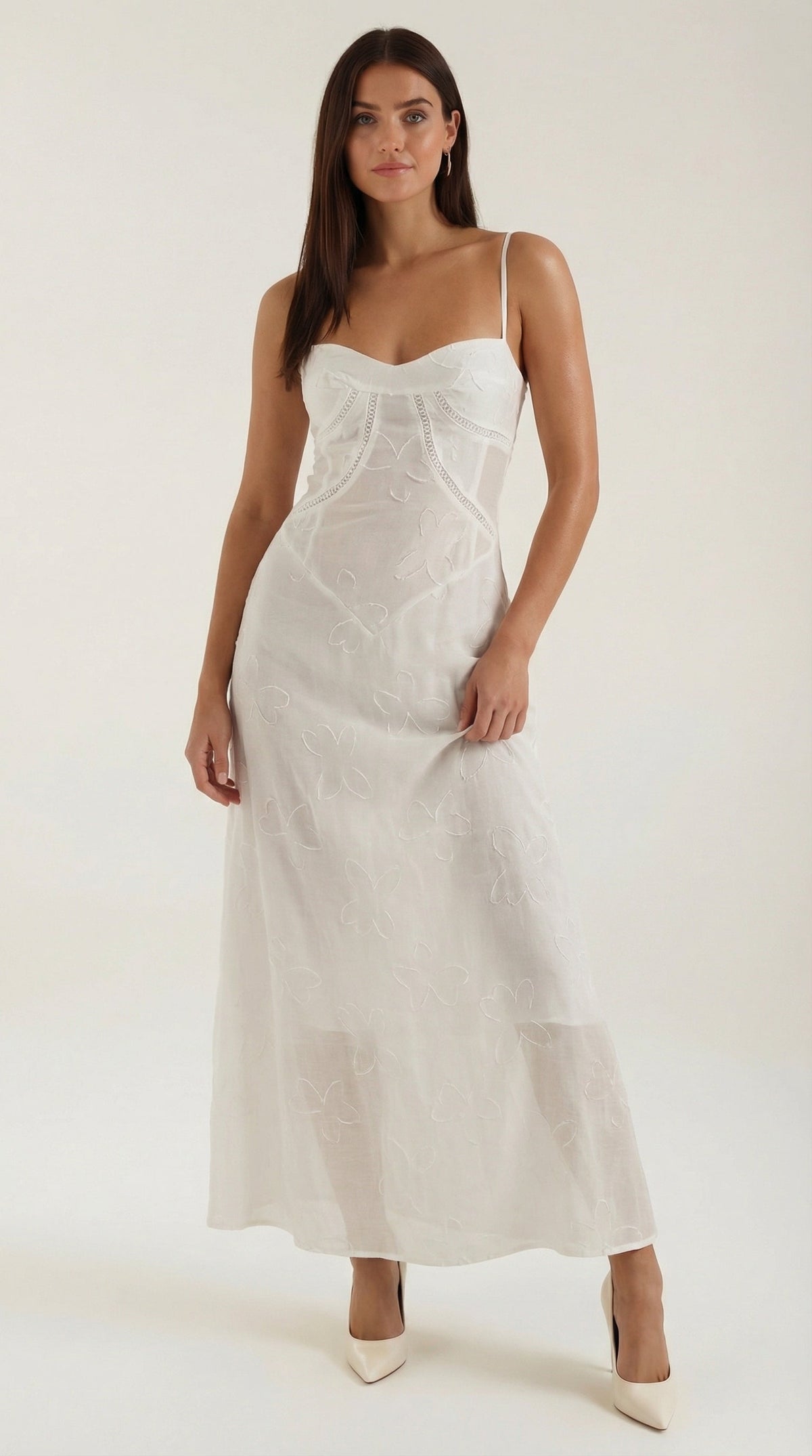 Rosa Cielo™ | Vestido de Encaje Arabelle para Maxicóctel