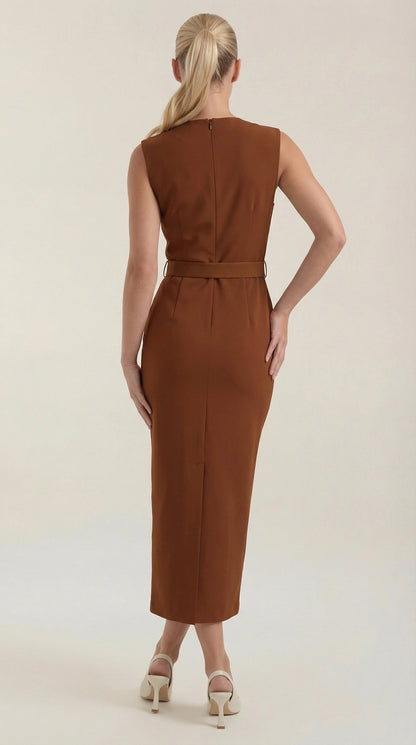 Ginevra™ | Vestido Midi con Detalles de Botones