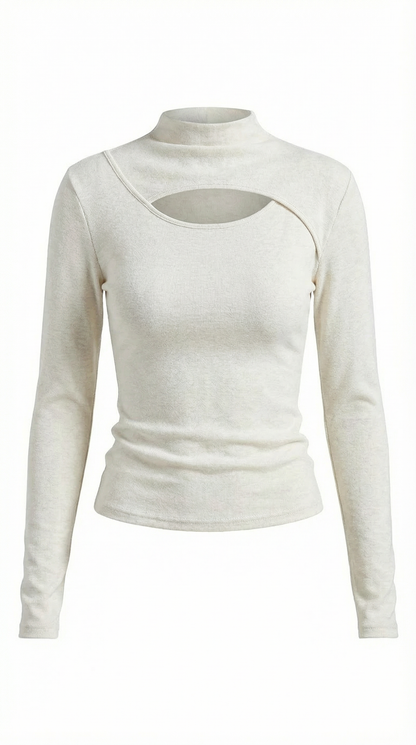 Élina Cora™ | Chic Long Sleeve Corte Top