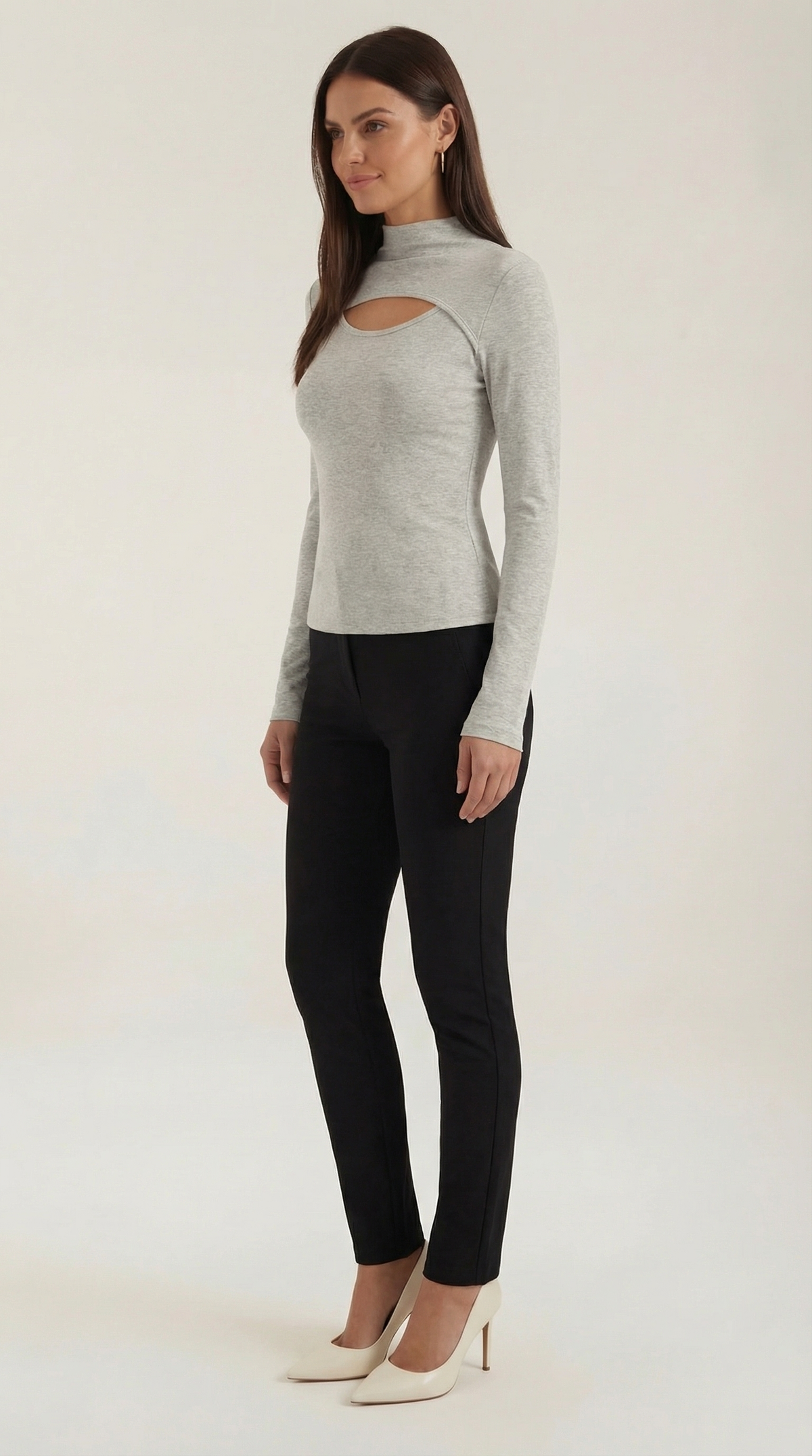Élina Cora™ | Chic Long Sleeve Corte Top