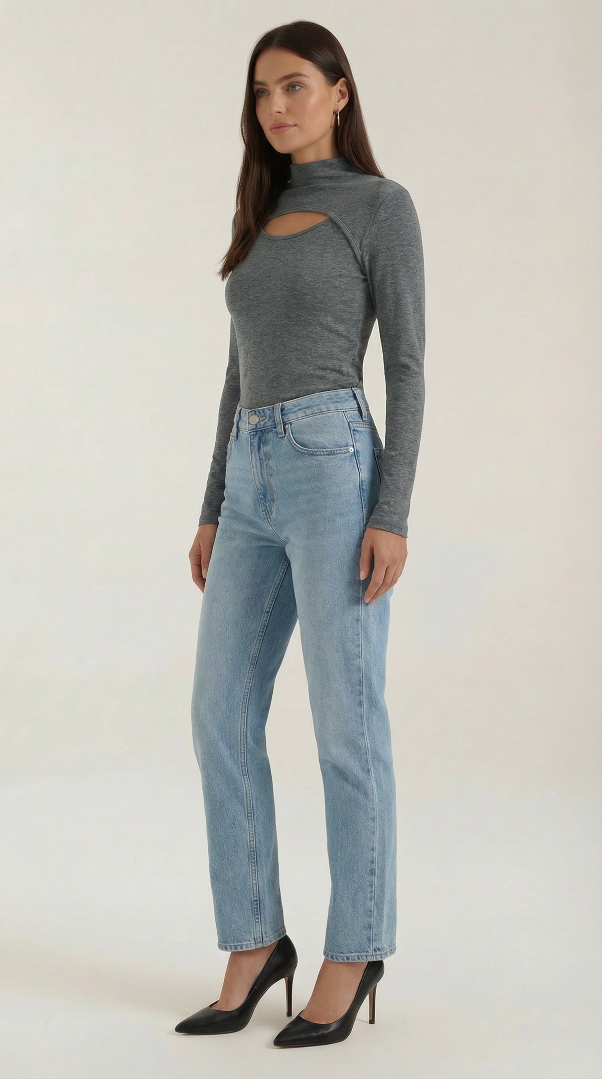 Élina Cora™ | Chic Long Sleeve Corte Top