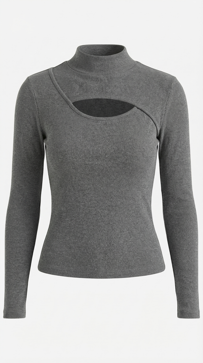 Élina Cora™ | Chic Long Sleeve Corte Top