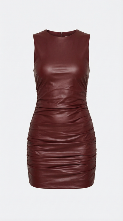Servanda™ | Mini Vestido de Piel Sintética