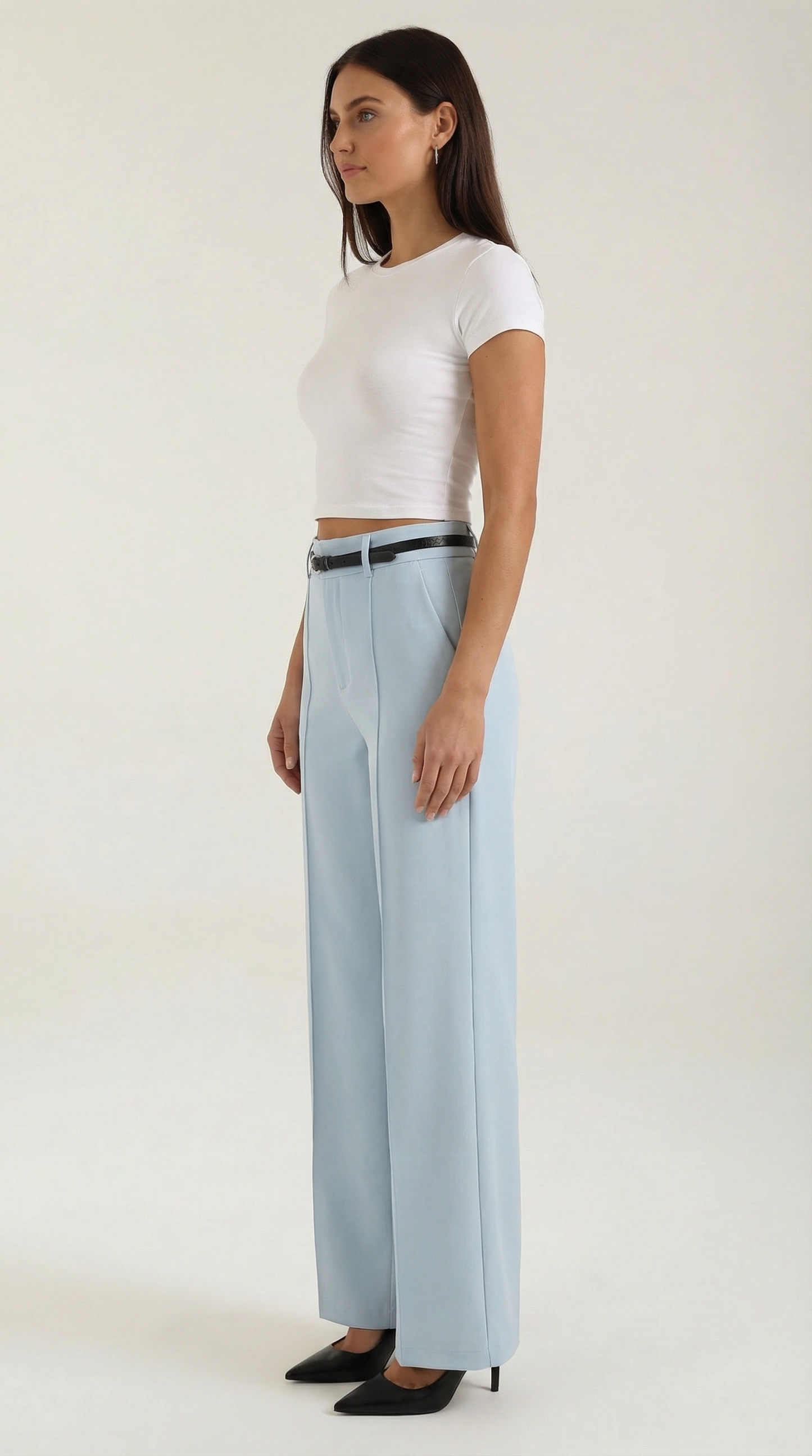 María Elina™ | Bertha Pantalones Amplios de Tela