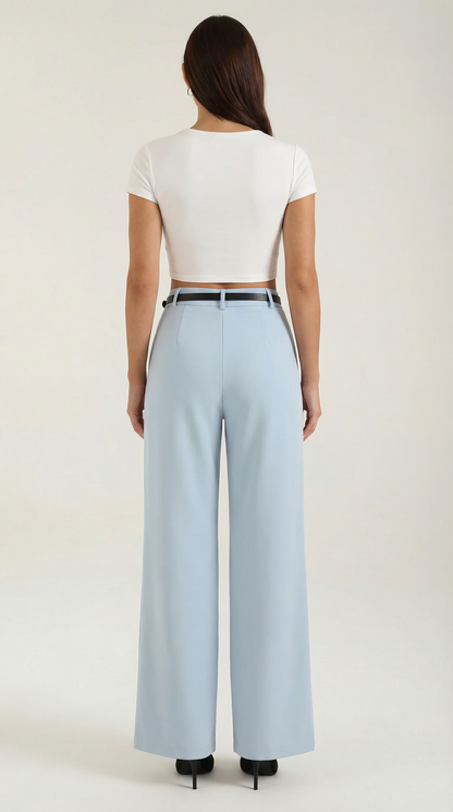 María Elina™ | Bertha Pantalones Amplios de Tela