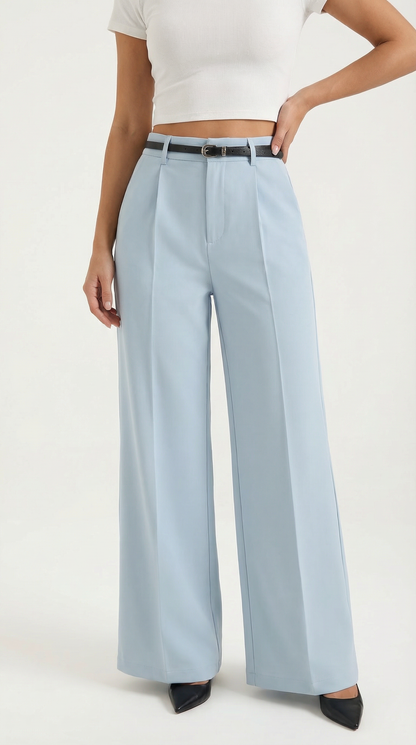 María Elina™ | Bertha Pantalones Amplios de Tela