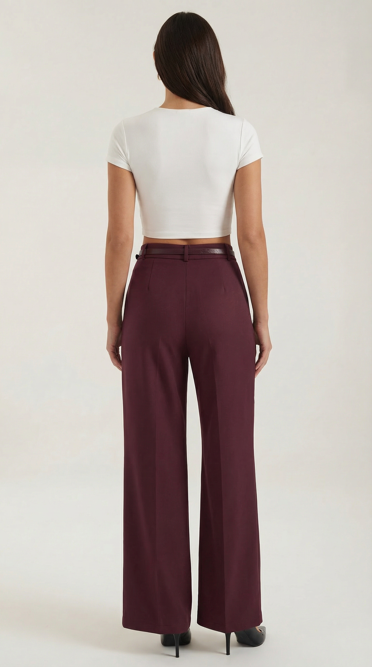 María Elina™ | Bertha Pantalones Amplios de Tela