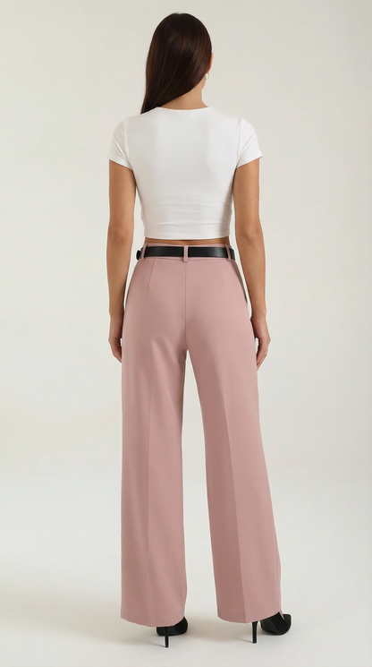 María Elina™ | Bertha Pantalones Amplios de Tela