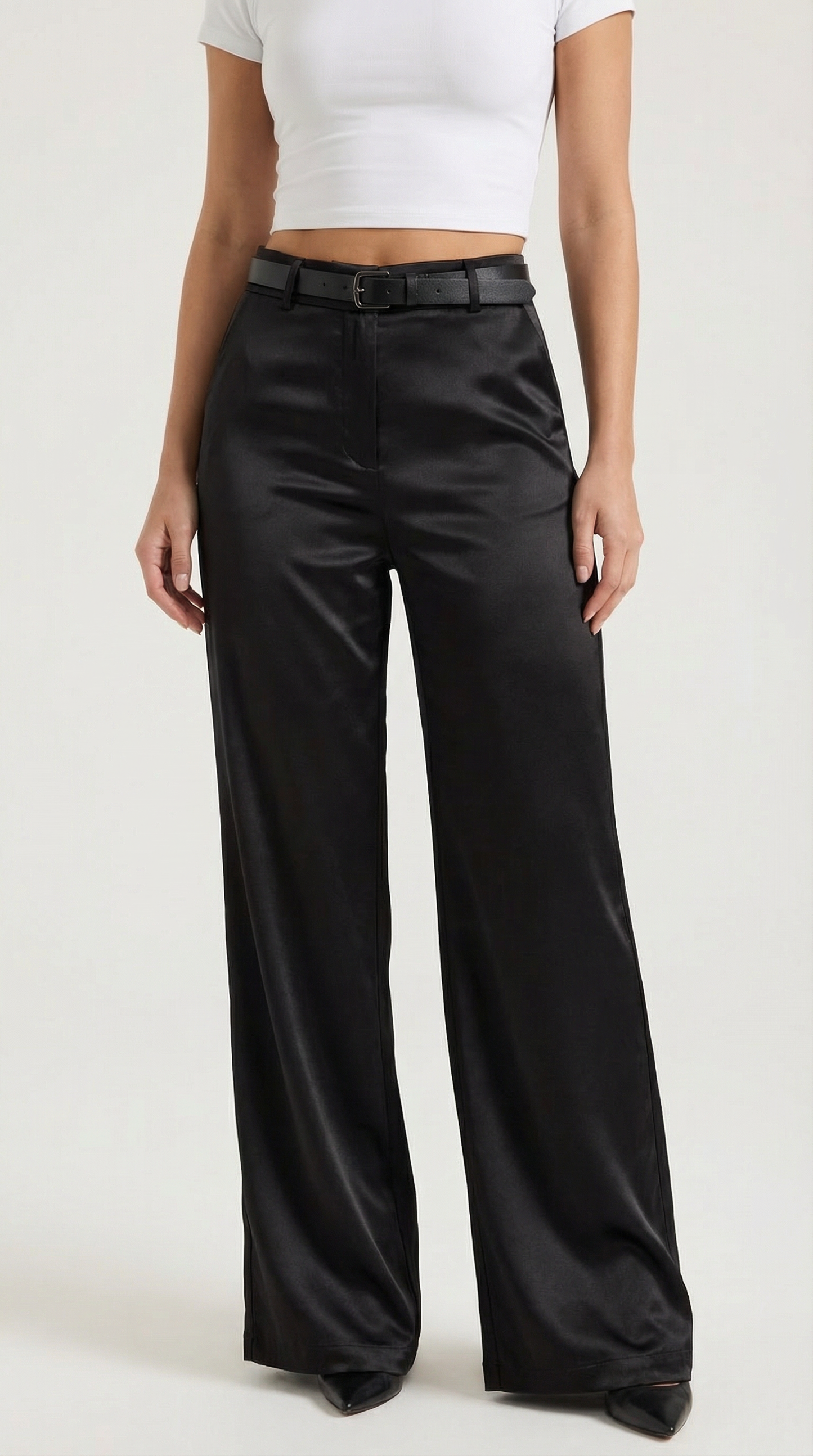 María Elina™ | Bertha Pantalones Amplios de Tela