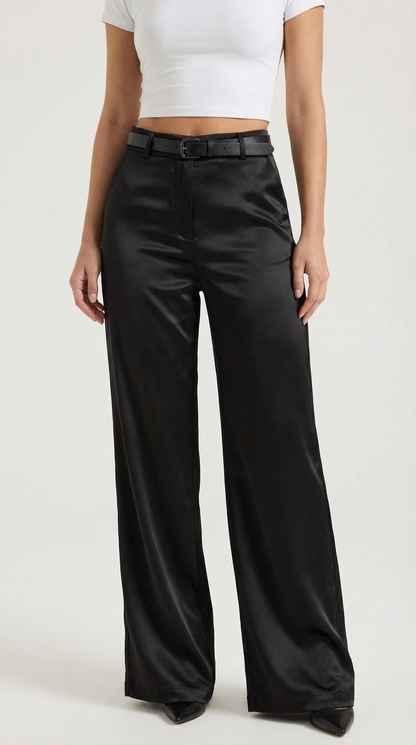 María Elina™ | Bertha Pantalones Amplios de Tela