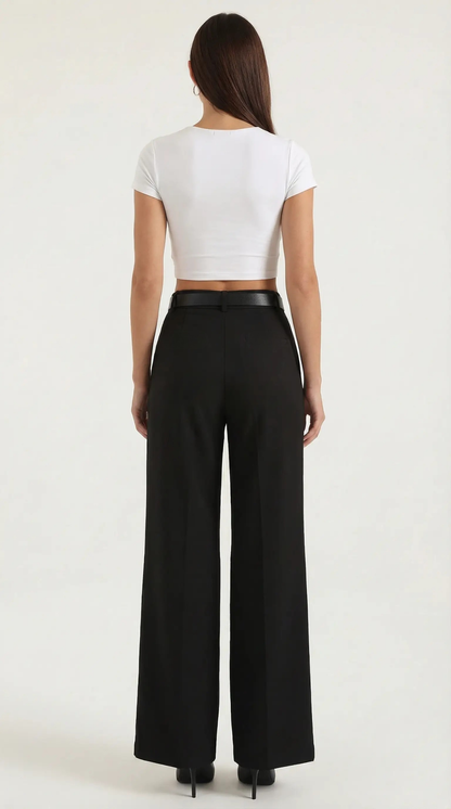 María Elina™ | Bertha Pantalones Amplios de Tela
