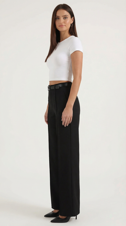 María Elina™ | Bertha Pantalones Amplios de Tela