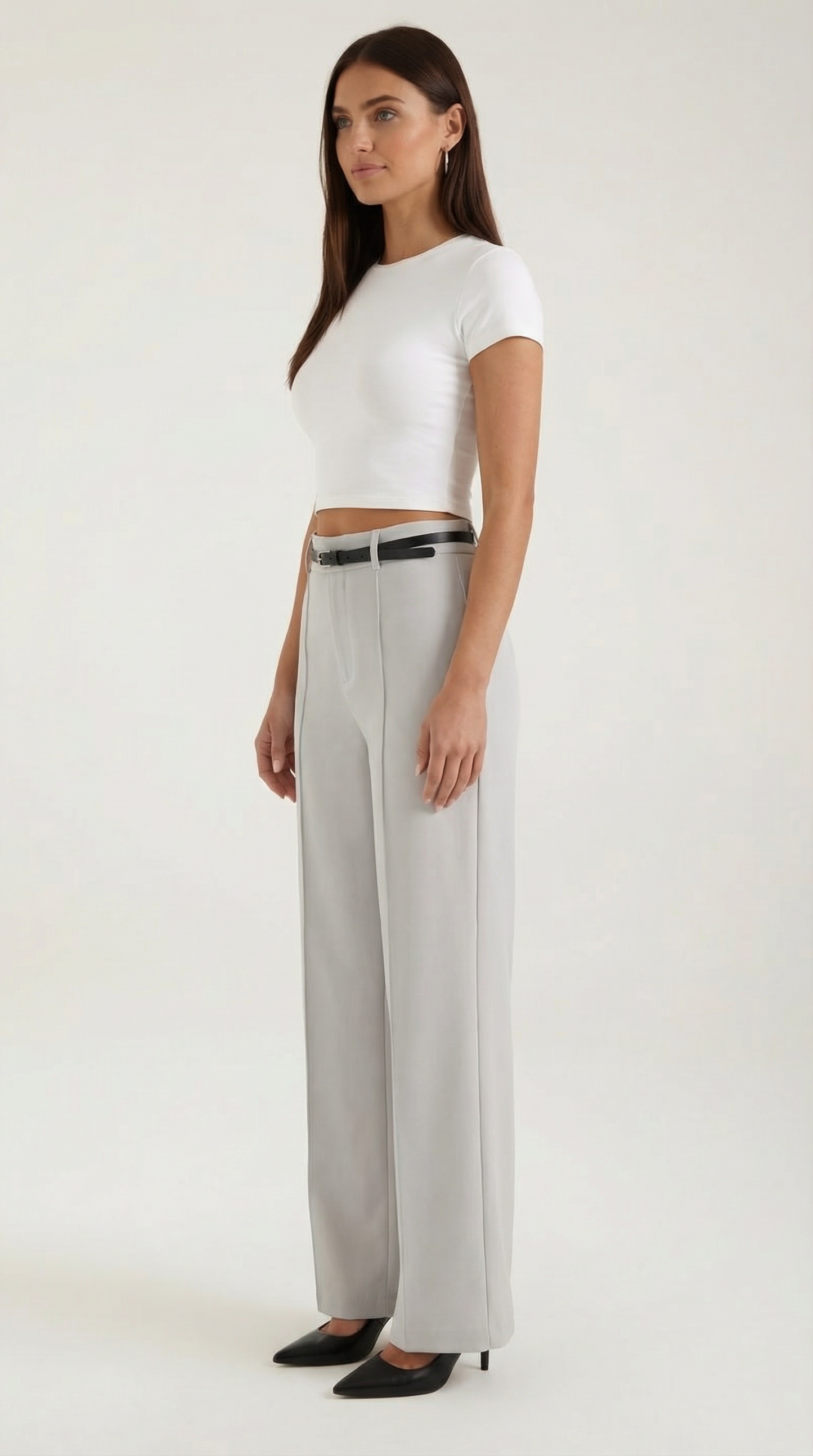 María Elina™ | Bertha Pantalones Amplios de Tela