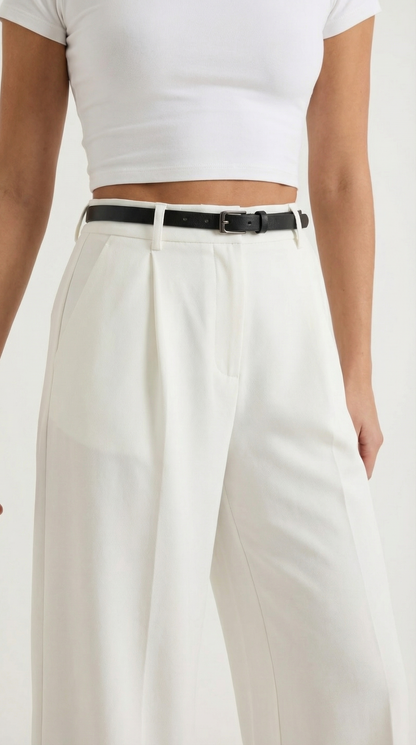 María Elina™ | Bertha Pantalones Amplios de Tela