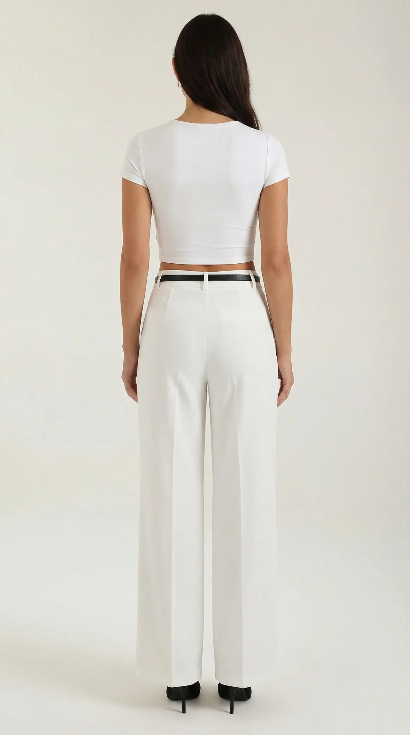 María Elina™ | Bertha Pantalones Amplios de Tela