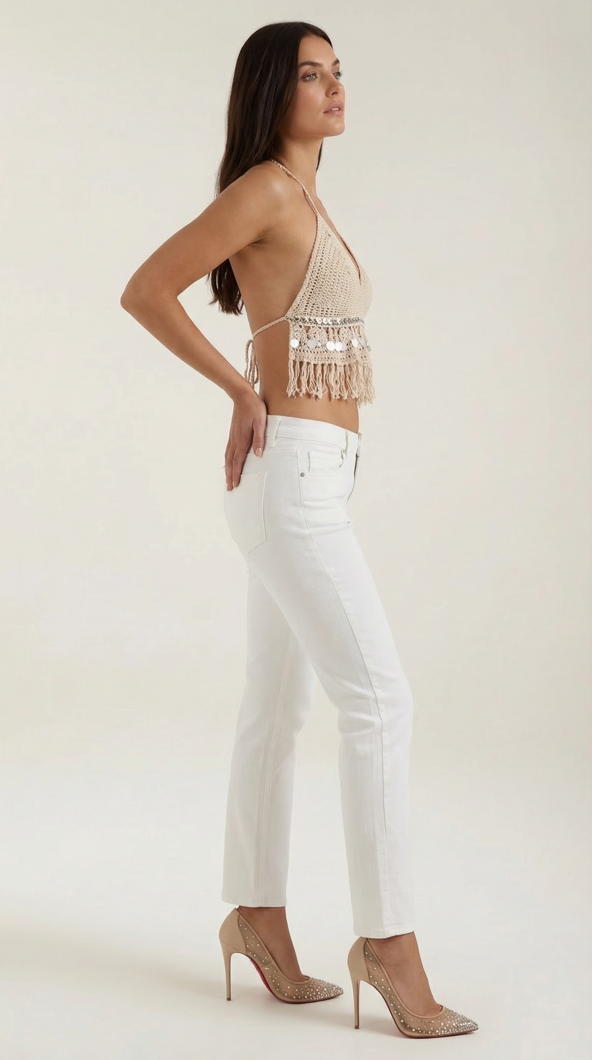 Livia Célestine™ | Boho Knit Halter Top