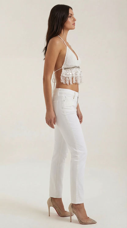 Livia Célestine™ | Boho Knit Halter Top
