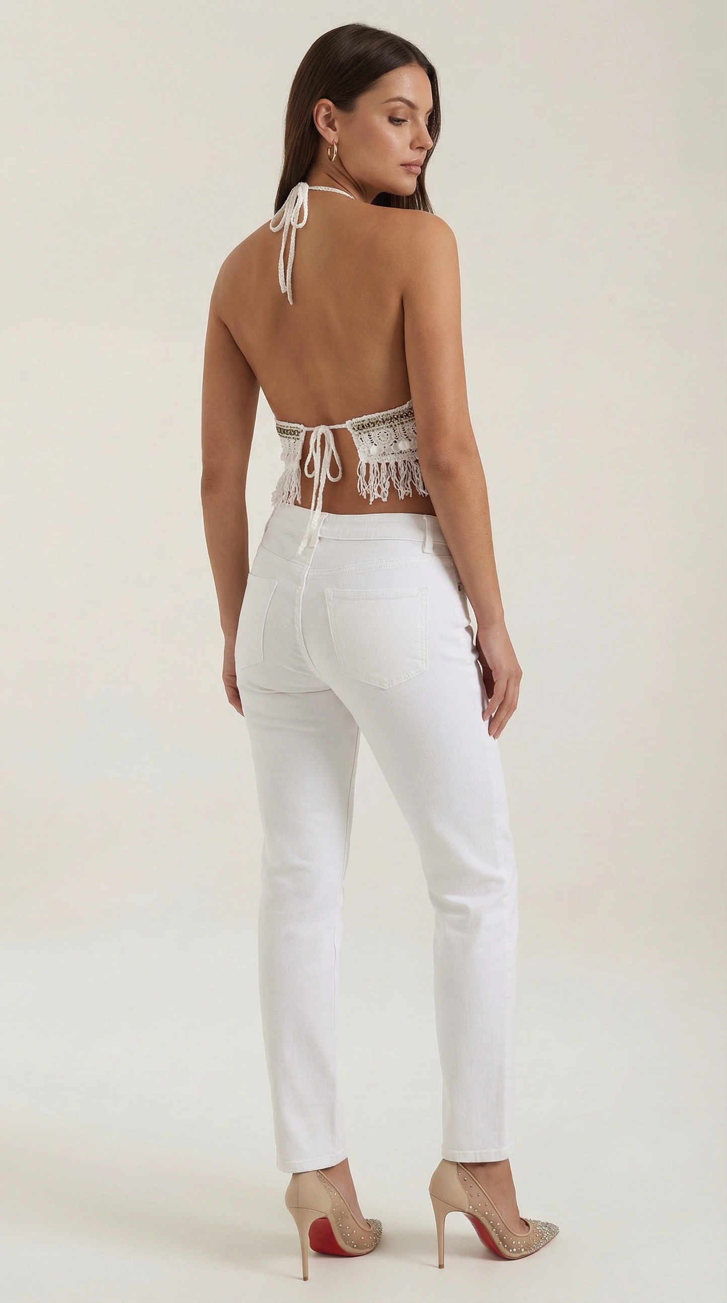 Livia Célestine™ | Boho Knit Halter Top