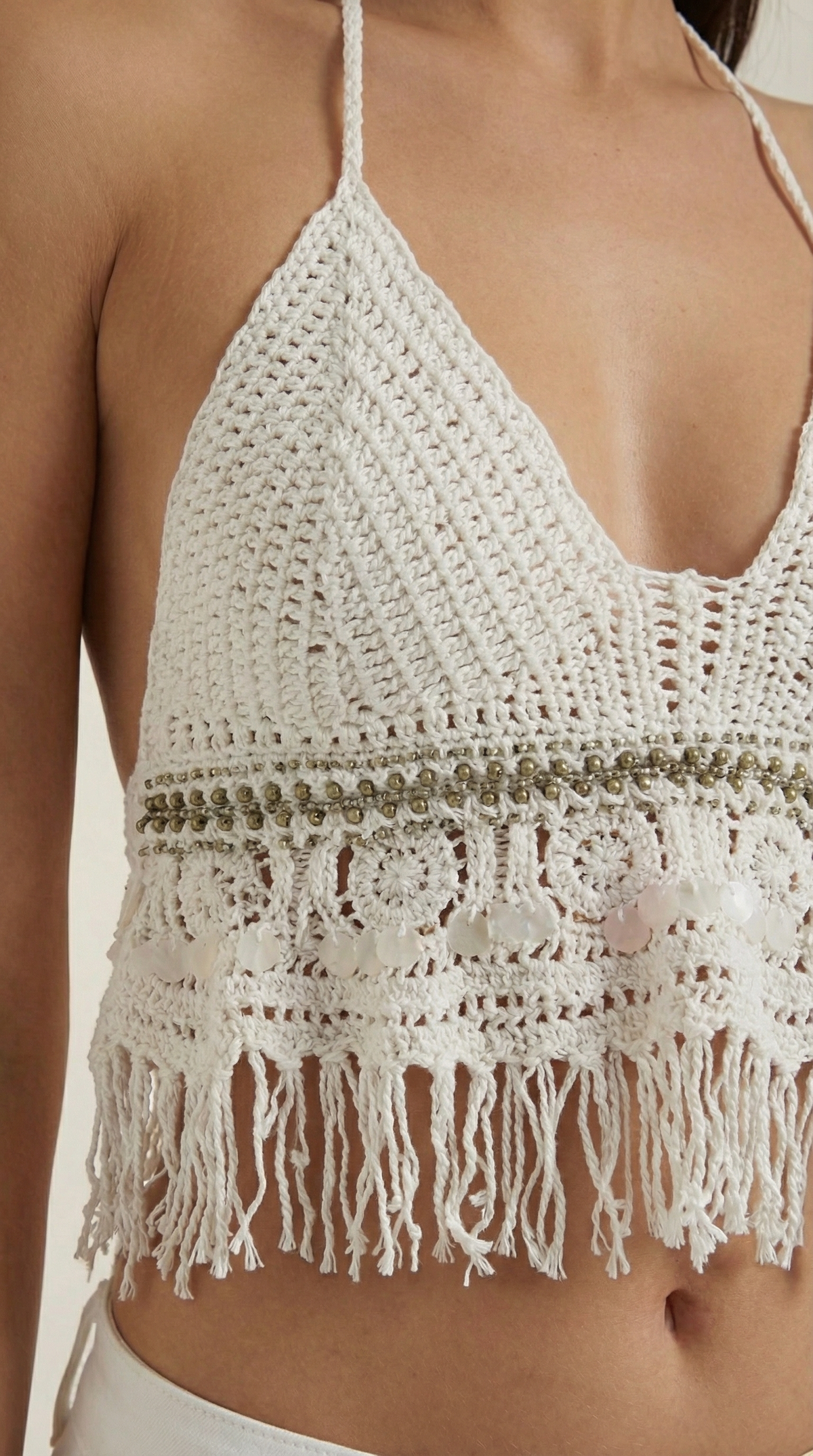 Livia Célestine™ | Boho Knit Halter Top