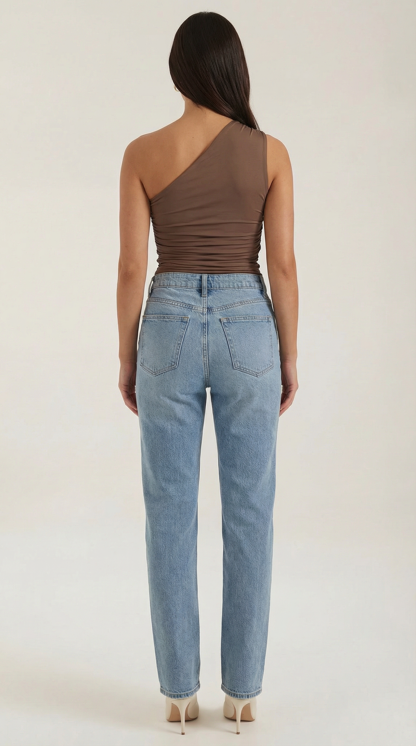 Rosa Hortensia™ | Briony Top de Un Hombro Sin Mangas