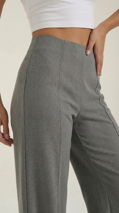 Rosa Alicia™ | Brooke Pantalones Baggy de Cintura Media