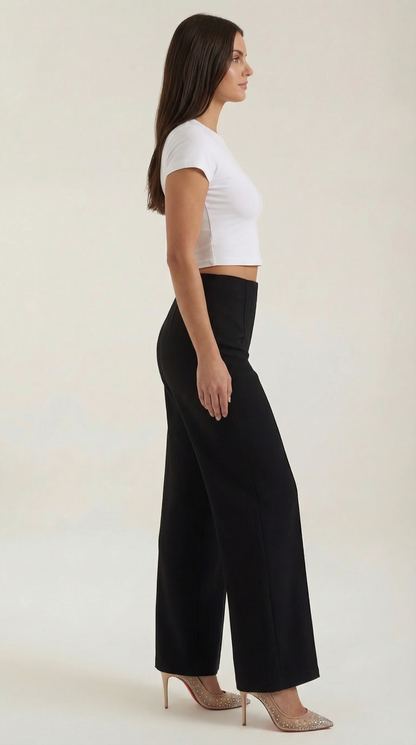 Rosa Alicia™ | Brooke Pantalones Baggy de Cintura Media