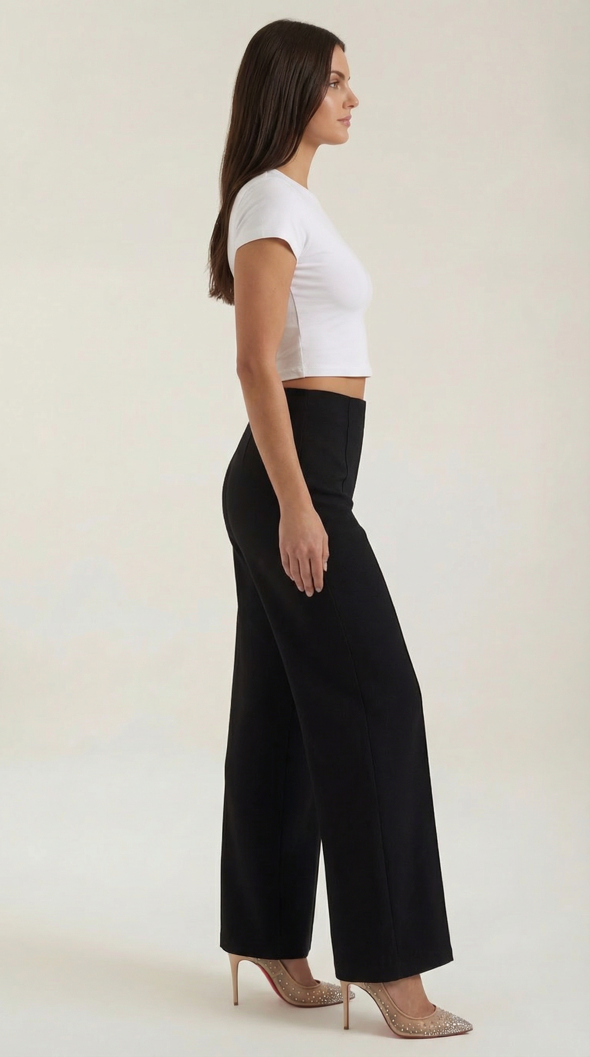 María Etel™ | Pantalones Baggy Brooke de Cintura Media