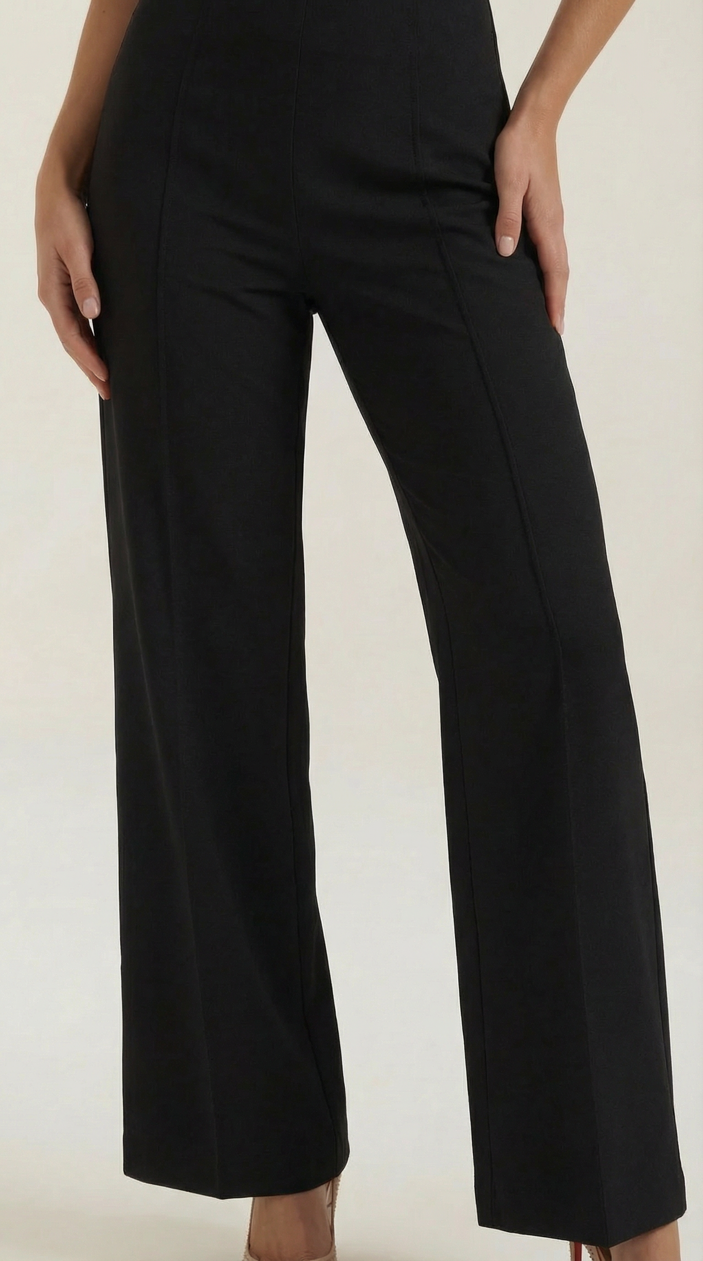 María Etel™ | Pantalones Baggy Brooke de Cintura Media