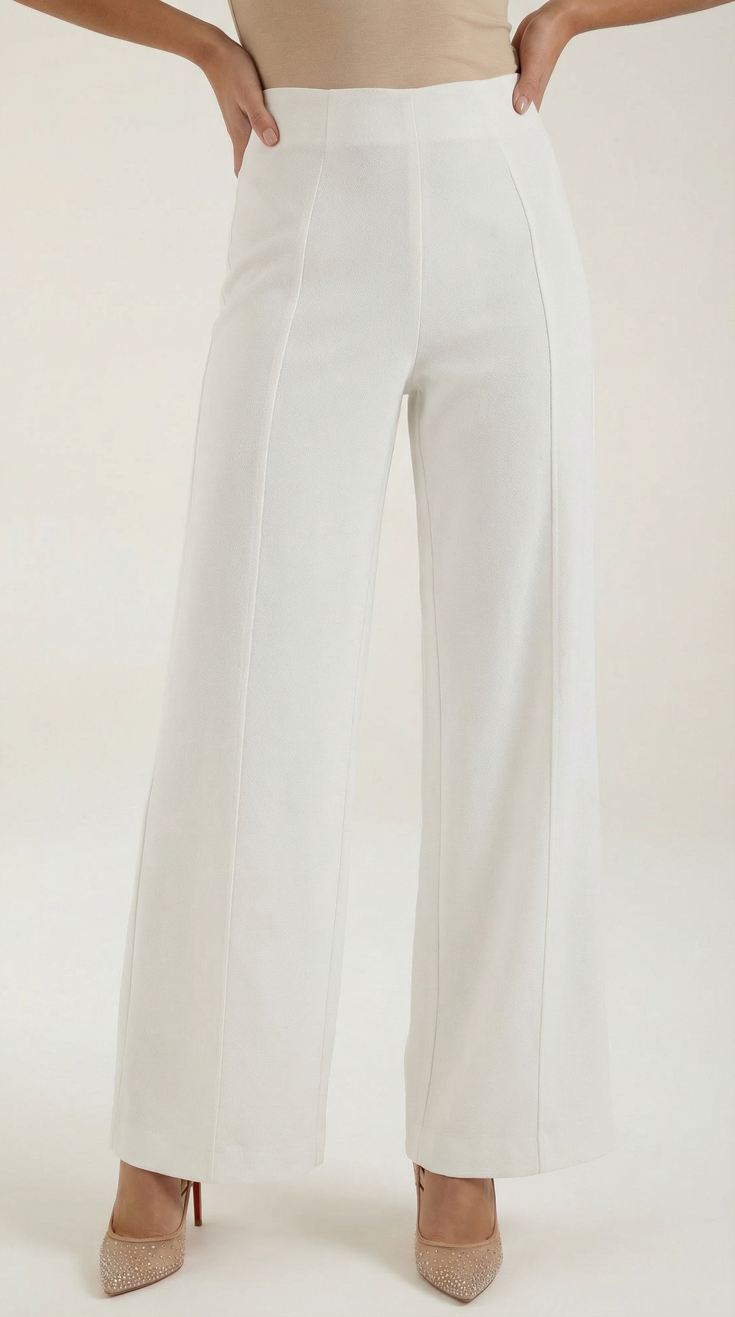 Rosa Alicia™ | Brooke Pantalones Baggy de Cintura Media