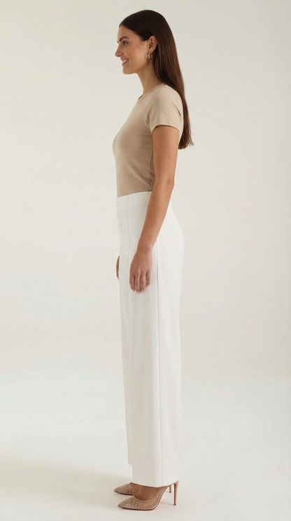Rosa Alicia™ | Brooke Pantalones Baggy de Cintura Media