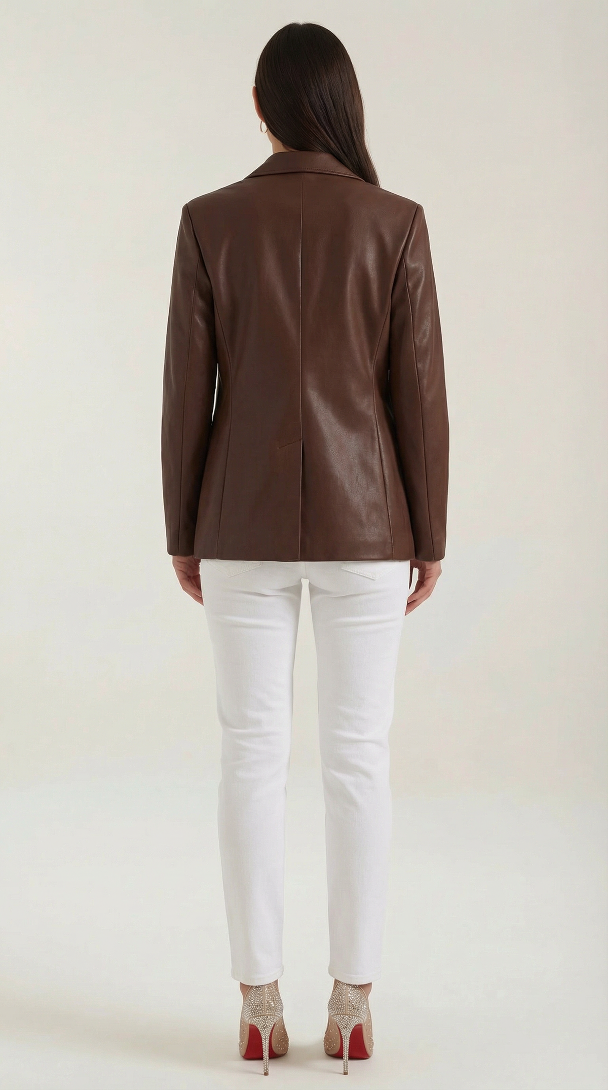 Irene Beatriz™ | Oversized Leather Blazer