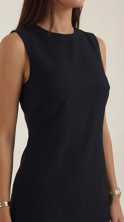 Rosa Dionisia™ | Vestido Celine Corto A-Línea Sin Mangas