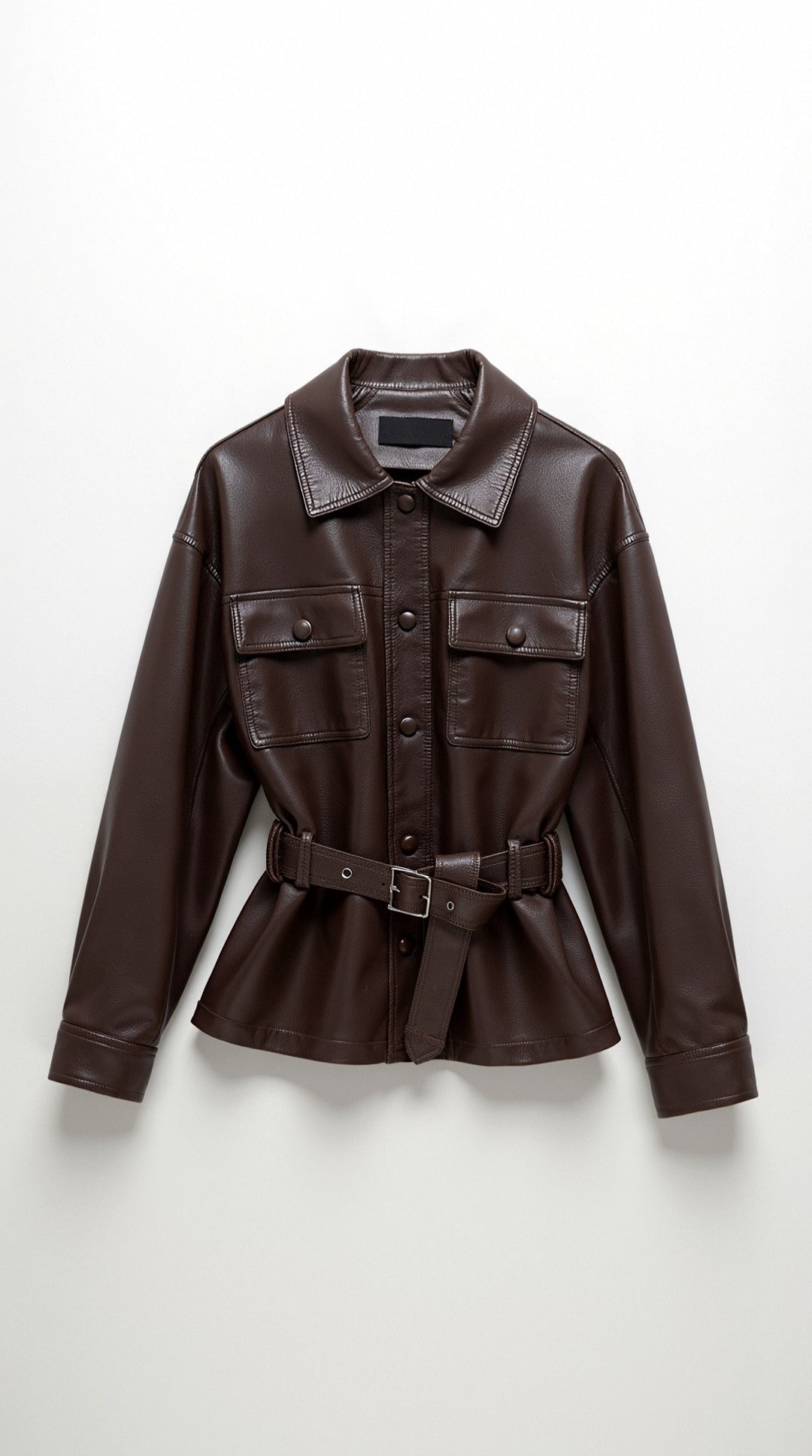 Haydée Arlet™ | Chaqueta de PU con cinturón de Christina