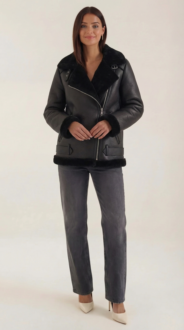 Ana Diana™ | Chaqueta Christine de forro polar con cinturón