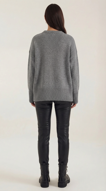 María Nadine™ | Suéter Oversize de Punto Connie