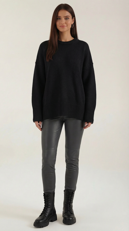 María Nadine™ | Suéter Oversize de Punto Connie