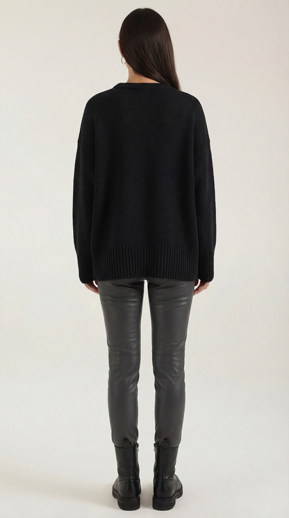 María Nadine™ | Suéter Oversize de Punto Connie