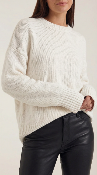 María Nadine™ | Suéter Oversize de Punto Connie