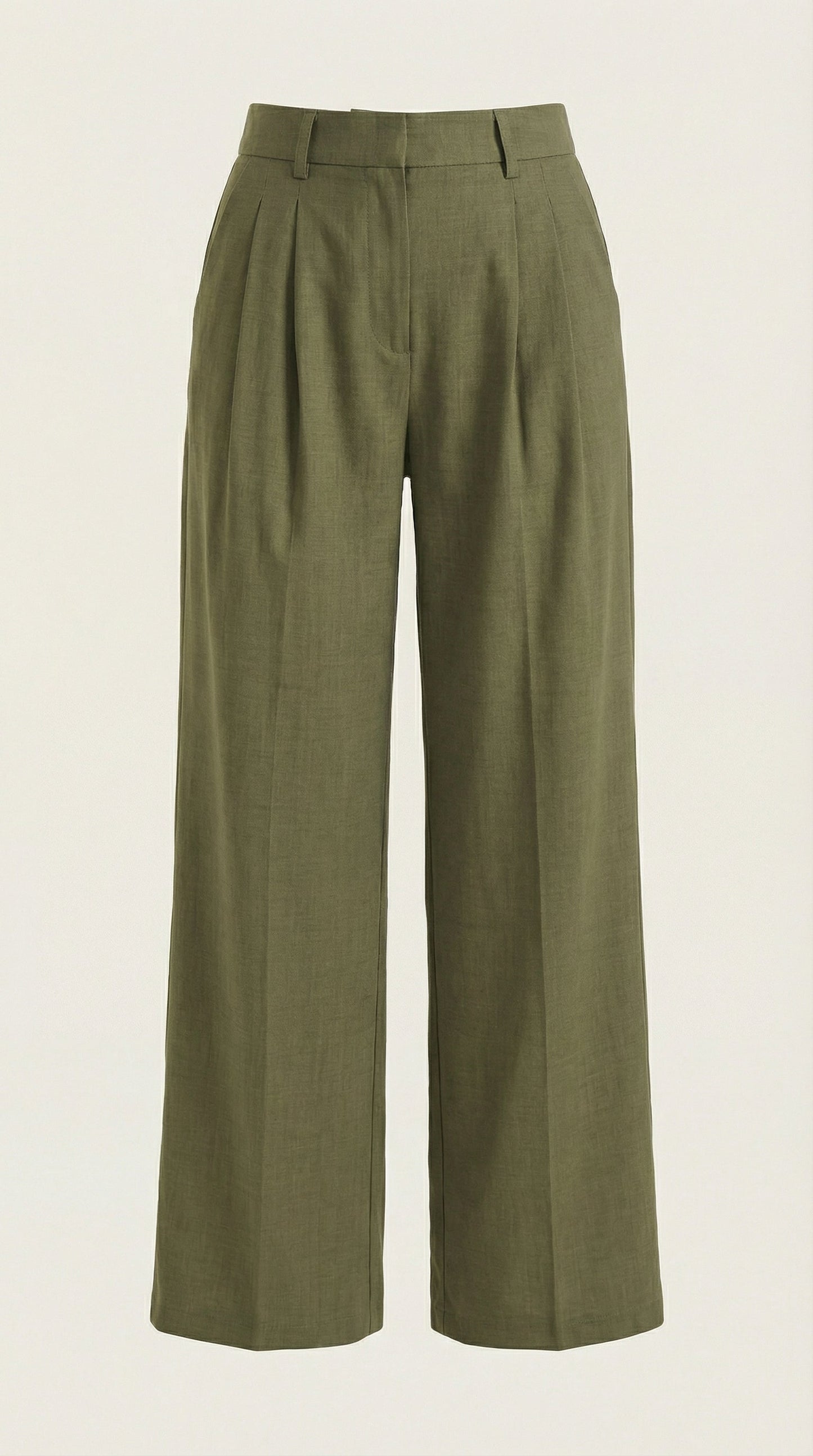 María Esther™ | Pantalones Plisados de Cintura Alta Courtney