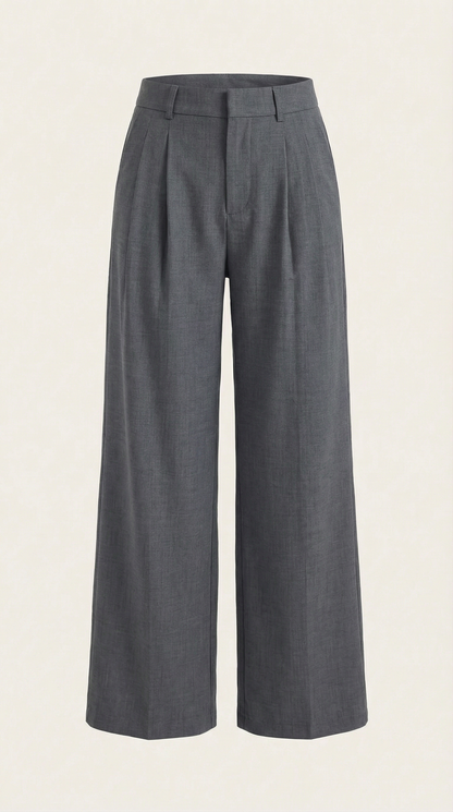 María Esther™ | Pantalones Plisados de Cintura Alta Courtney
