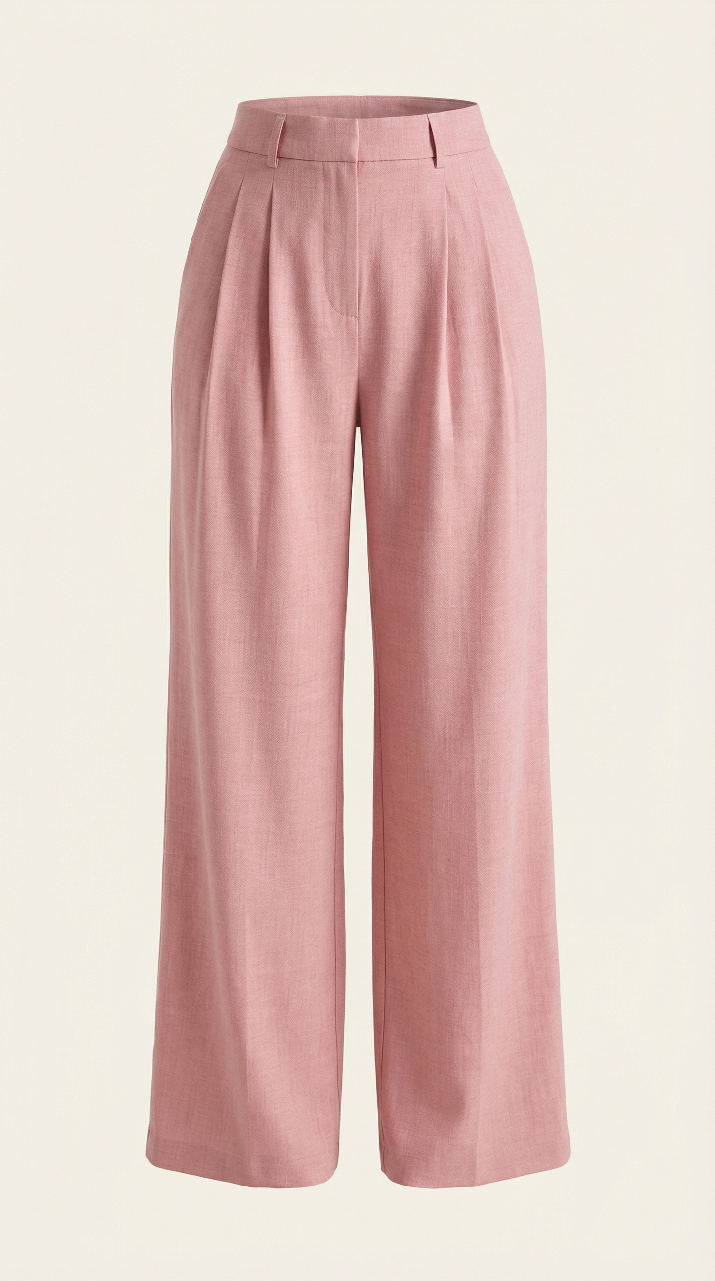 Rosa Aina™ | Pantalones Plisados de Cintura Alta Courtney