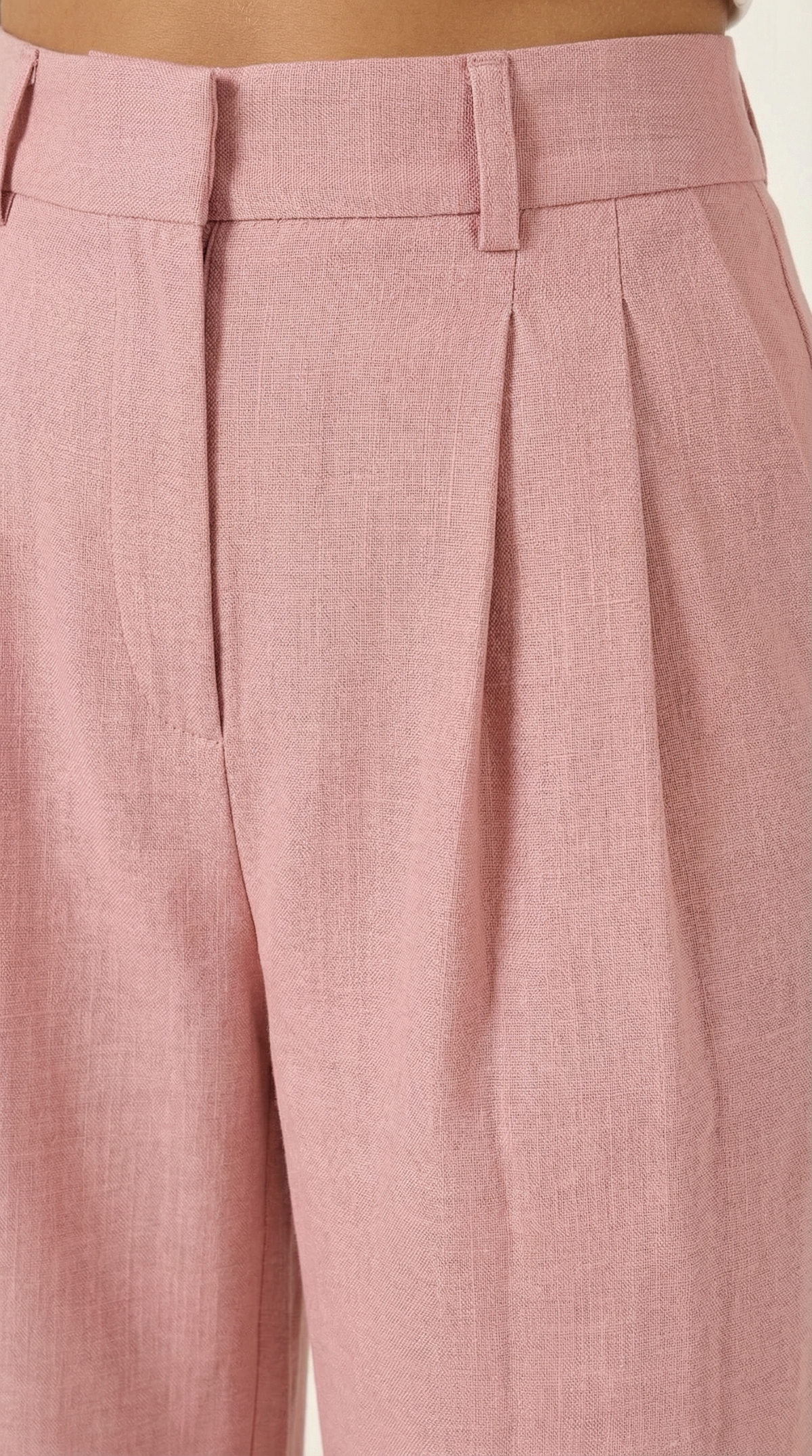 Rosa Aina™ | Pantalones Plisados de Cintura Alta Courtney