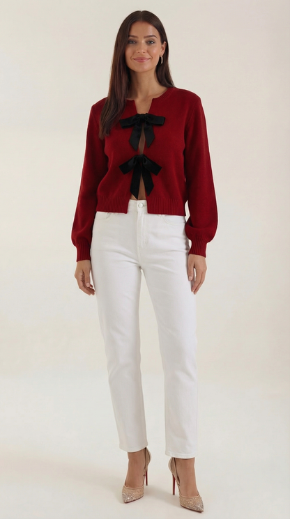 Odalys Judit™ | Suéter de Punto con Detalle de Lazo