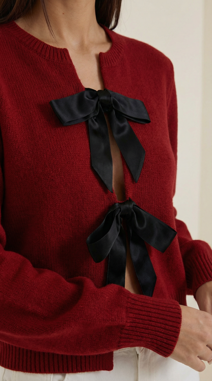 Odalys Judit™ | Suéter de Punto con Detalle de Lazo